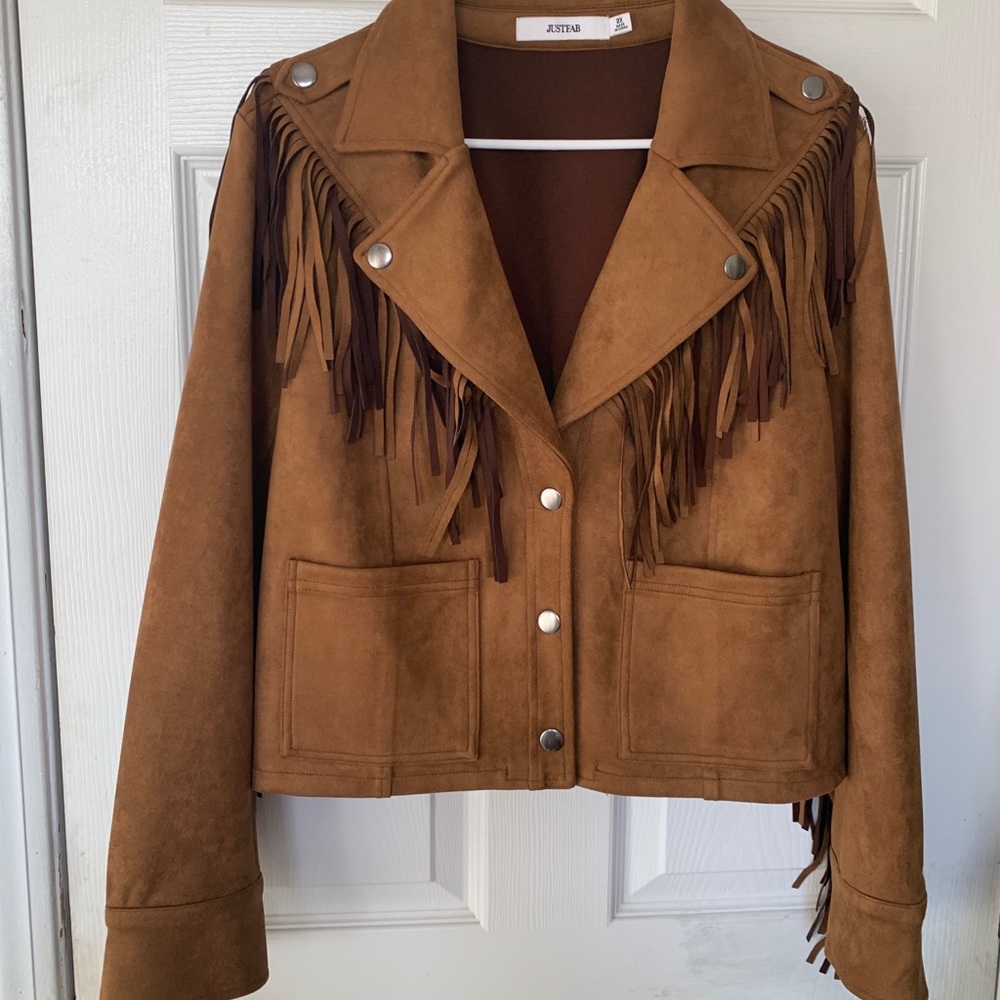 Just Fab western style fringe jacket